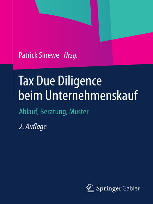 Title details for Tax Due Diligence beim Unternehmenskauf by Patrick Sinewe - Available